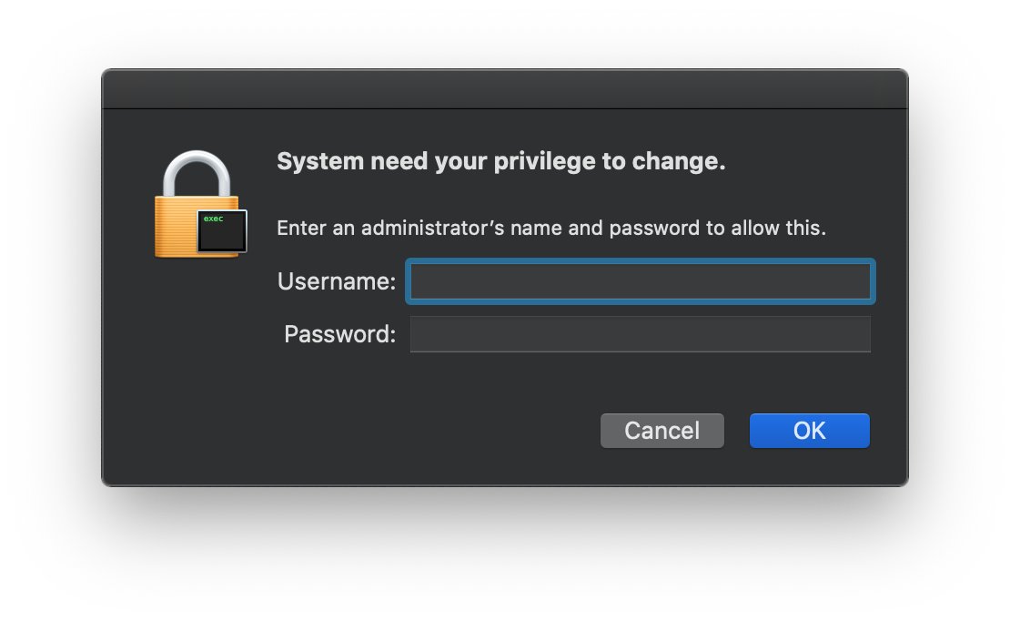 how to download on mac without admin password
